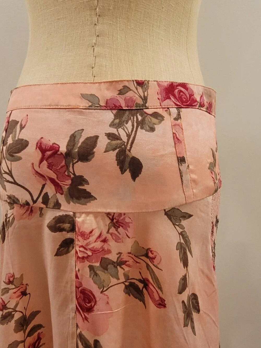 Free People Dusty Pink Floral Maxi Skirt
